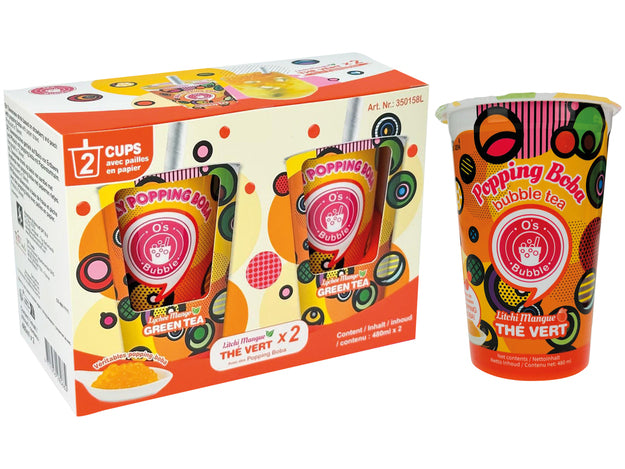 Boba napitek liči in mango 480ml